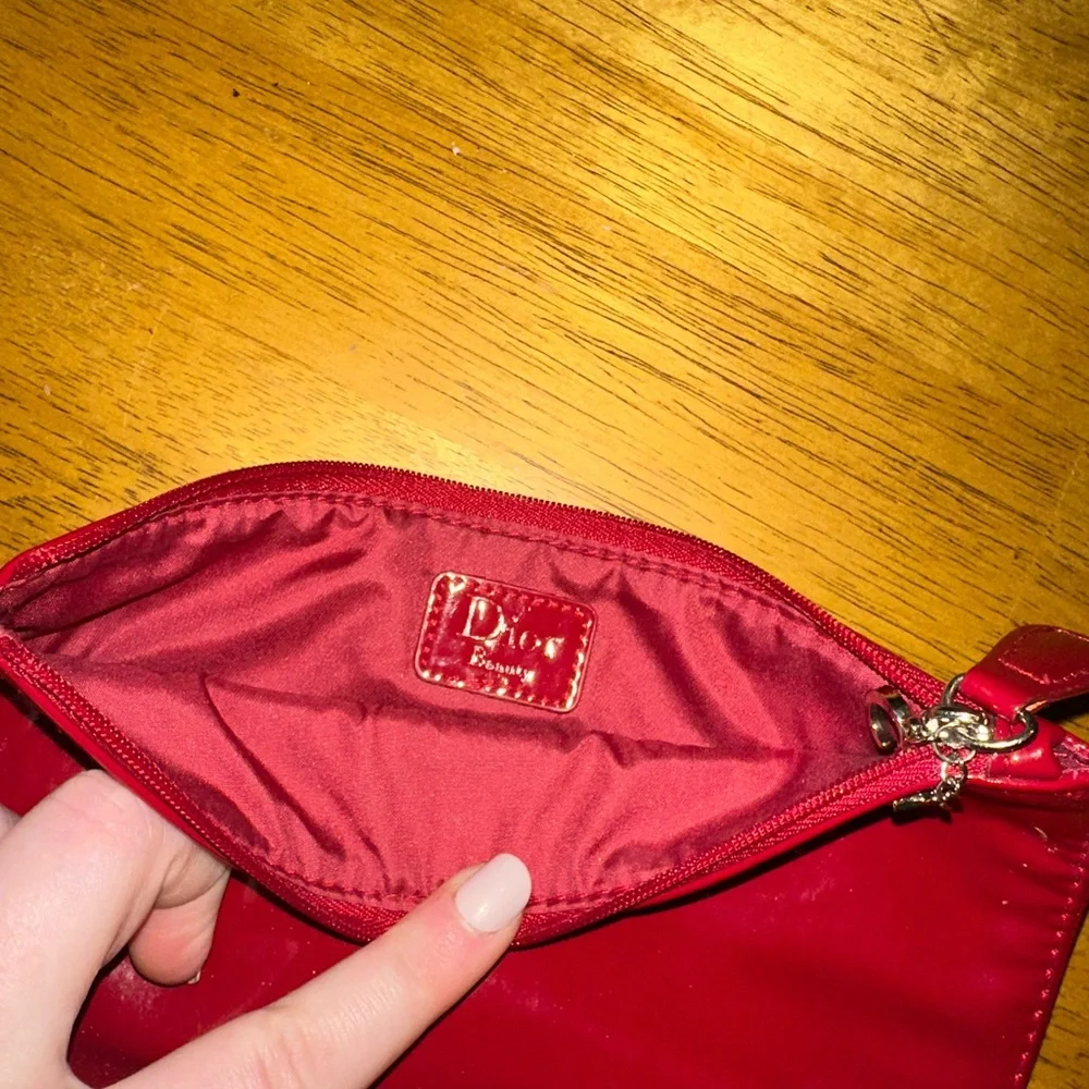 Dior Red Patent Leather Wallet
